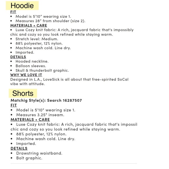 TORRID Luxe Cozy Lovesick Sweater Hoodie & Shorts Set Neon Yellow - Picture 9 of 9